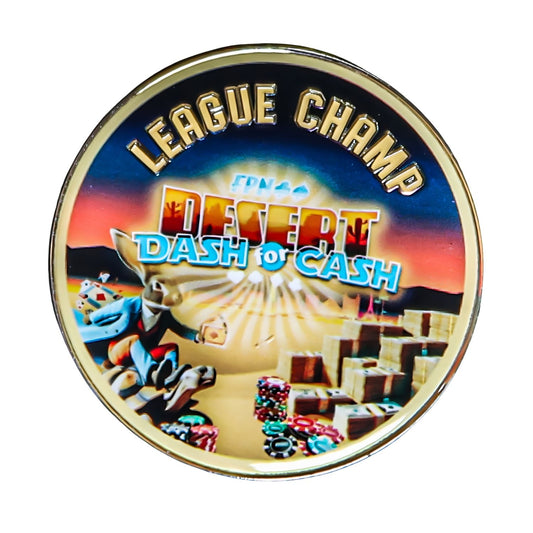 Desert DASH-for-CASH League Champ Medallion