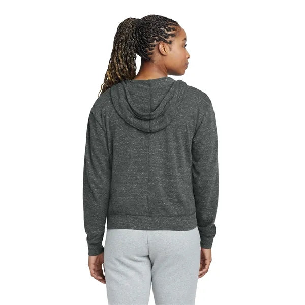 Nike Women's Gym Vintage Full-Zip Hoodie (Blk/Heather Fabric)