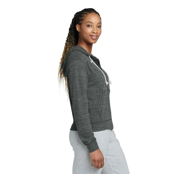 Nike Women's Gym Vintage Full-Zip Hoodie (Blk/Heather Fabric)