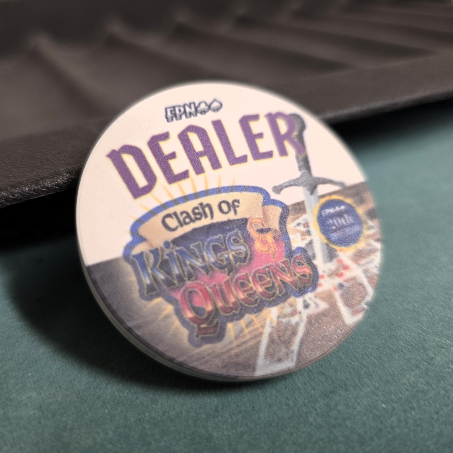 Dealer Button - Clash of Kings & Queens Promotion **IN STOCK**