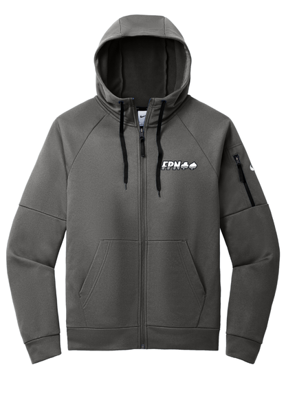 Nike Therma-FIT Pocket Full-Zip Fleece Hoodie (gray)
