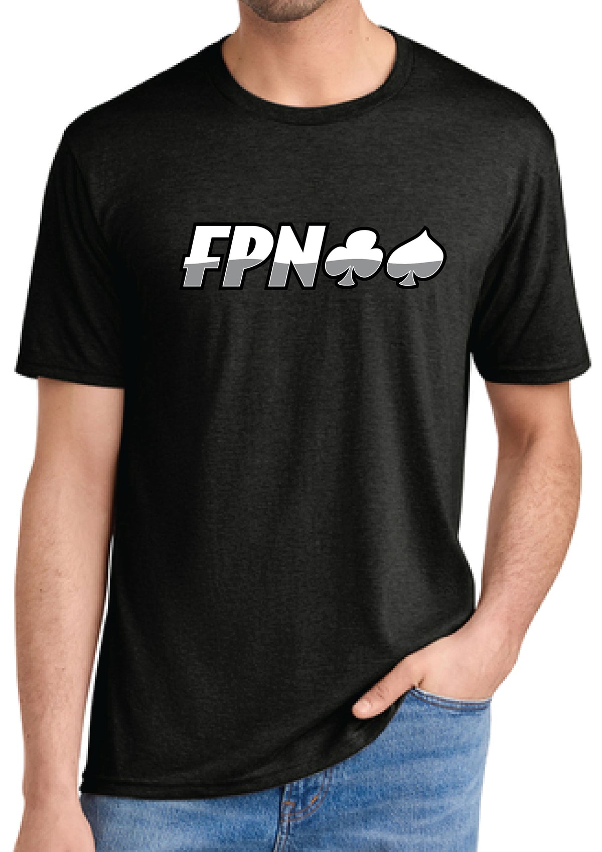FPN Short Sleeve Perfect Tri-Crew T-Shirt (Heather Black)
